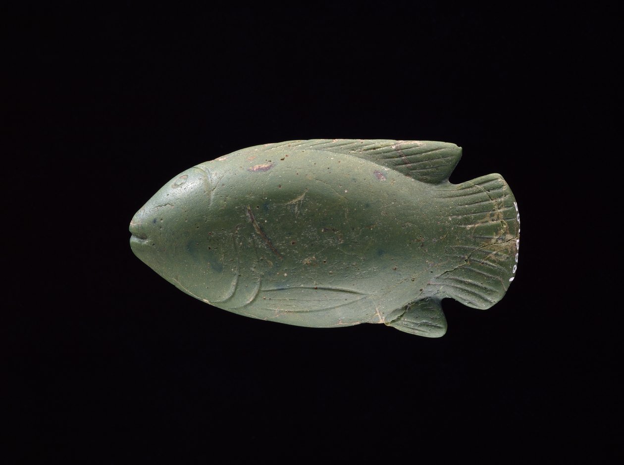 Kalan muotoinen astia (lasi) tekijältä Egyptian 18th Dynasty