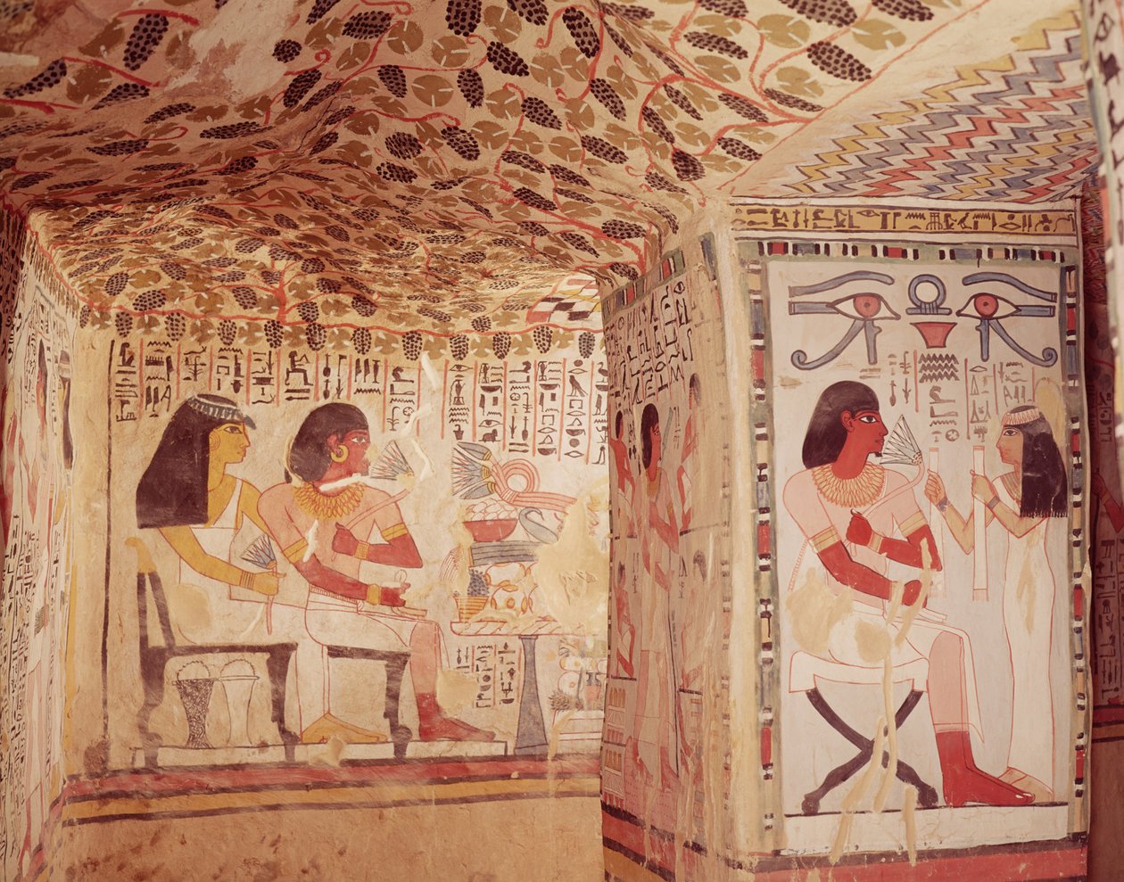 Senneferin haudan sisustus, Uusi kuningaskunta tekijältä Egyptian 18th Dynasty