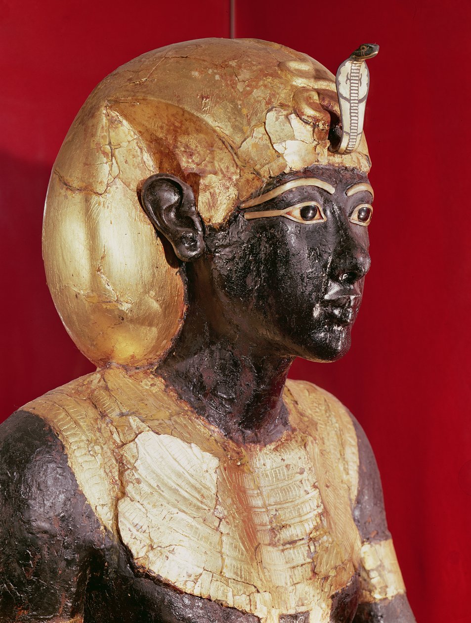 Tutankhamonin elämänkokoinen patsas Tutankhamonin haudasta tekijältä Egyptian 18th Dynasty