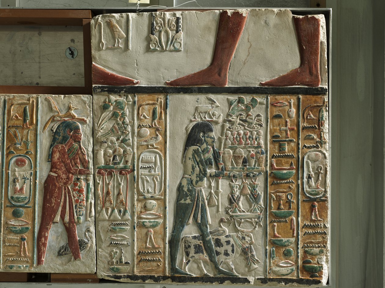 Nome-jumalien uhrilahjoja, n. 1391-1353 eaa tekijältä Egyptian 18th Dynasty
