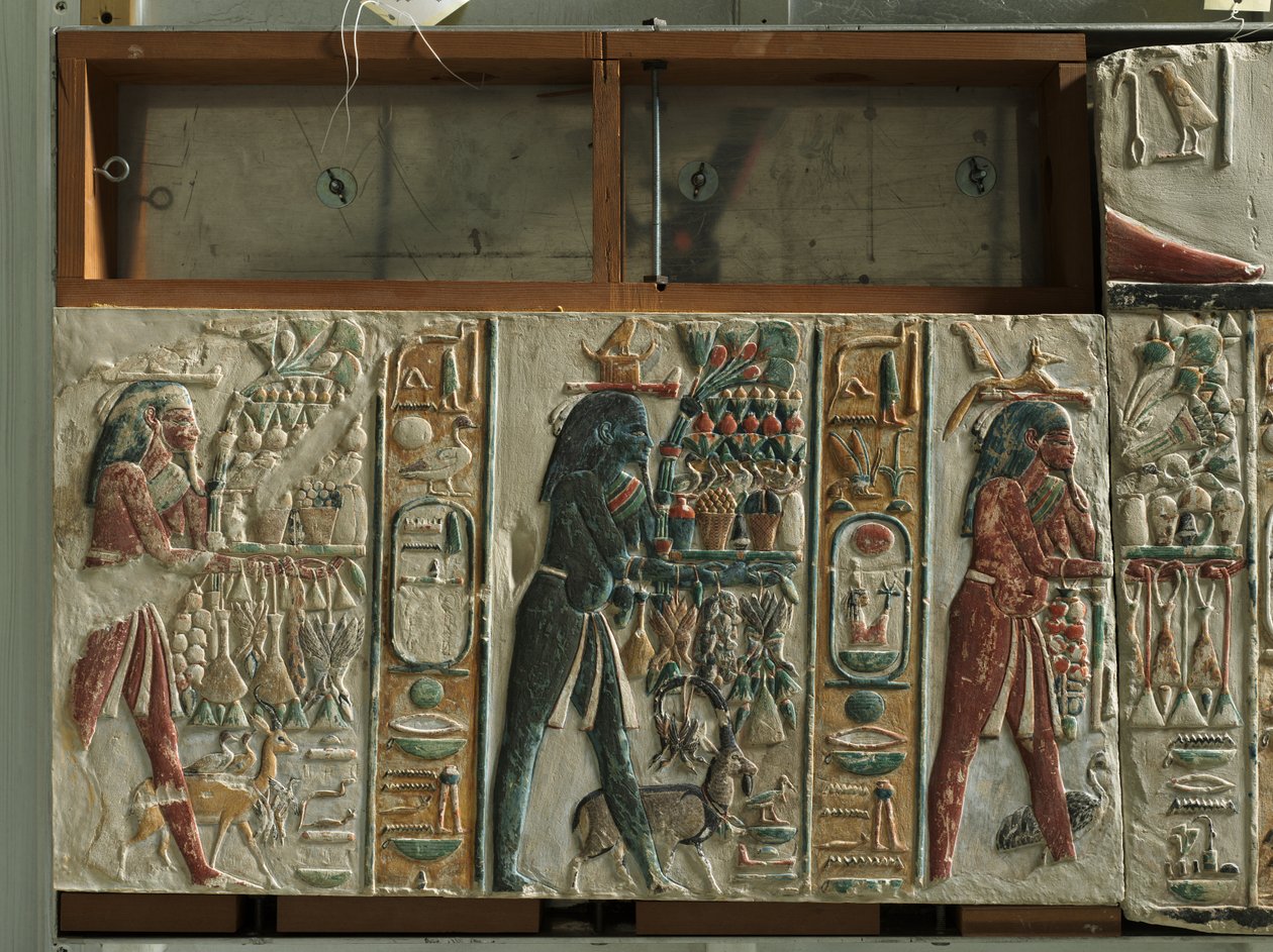 Nome-jumalien uhrilahjoja, n. 1391-1353 eaa tekijältä Egyptian 18th Dynasty