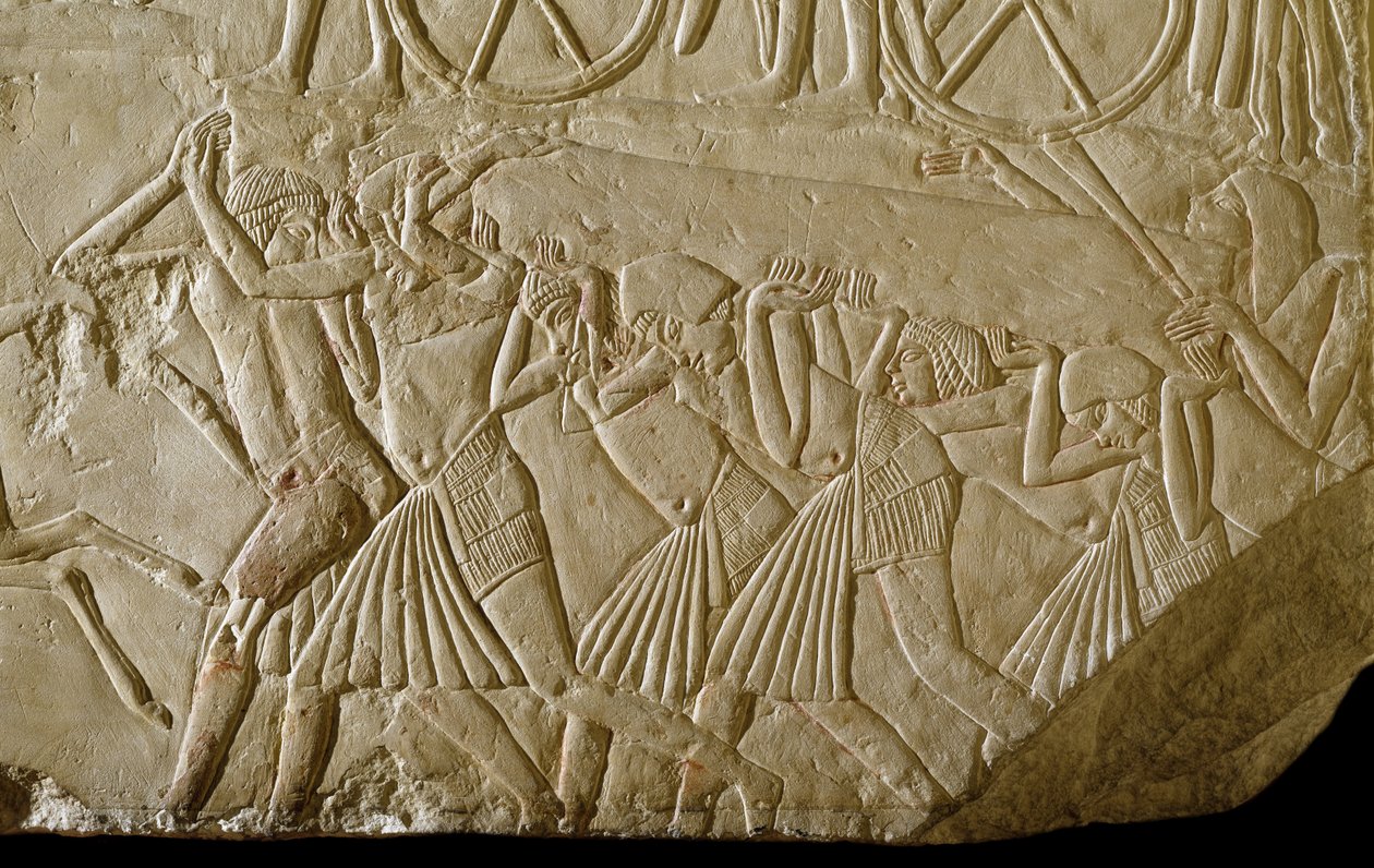 Relief Horemhebin haudalta (kivi) tekijältä Egyptian 18th Dynasty
