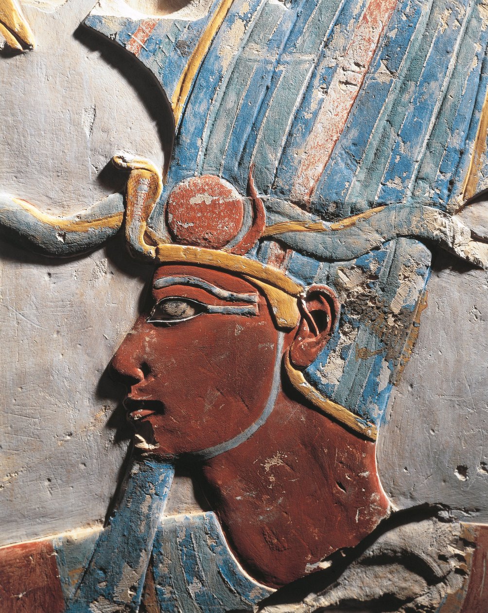 Reliefi faarao Thutmose III:sta. Deir el Baharista, Egyptistä, Uudesta kuningaskunnasta, dynastiasta XVIII, Egyptin sivilisaatiosta tekijältä Egyptian 18th Dynasty