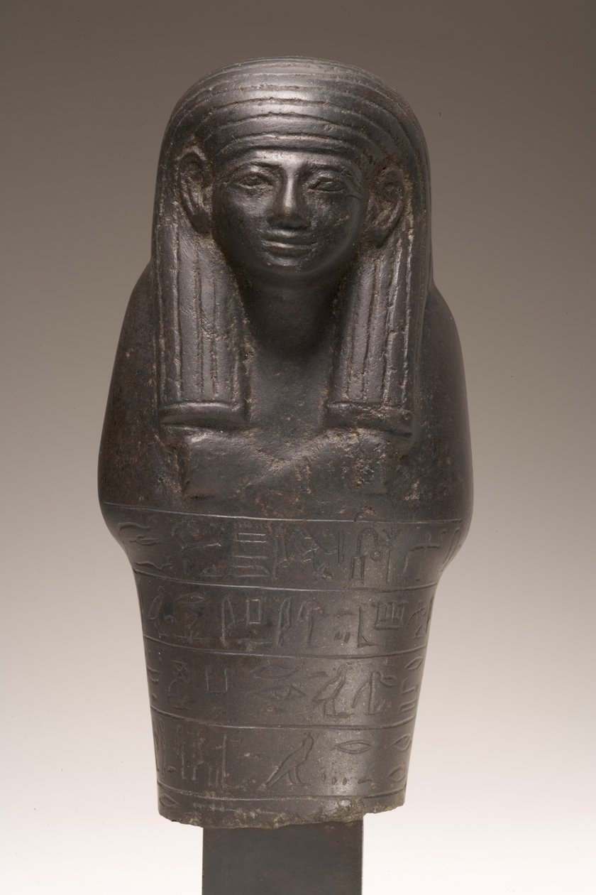 Shabti-hahmo Amenemhatille, Uusi kuningaskunta (dioriitti) tekijältä Egyptian 18th Dynasty