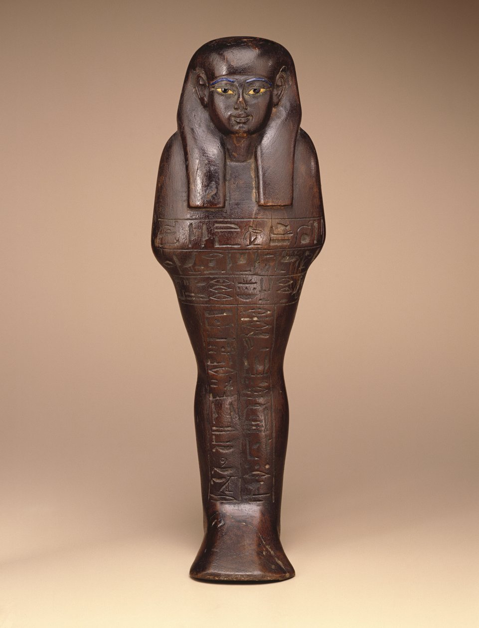 Mayan Shawabti, Uusi kuningaskunta, n. 1390-1353 eKr. (puu, maali ja lasi) tekijältä Egyptian 18th Dynasty