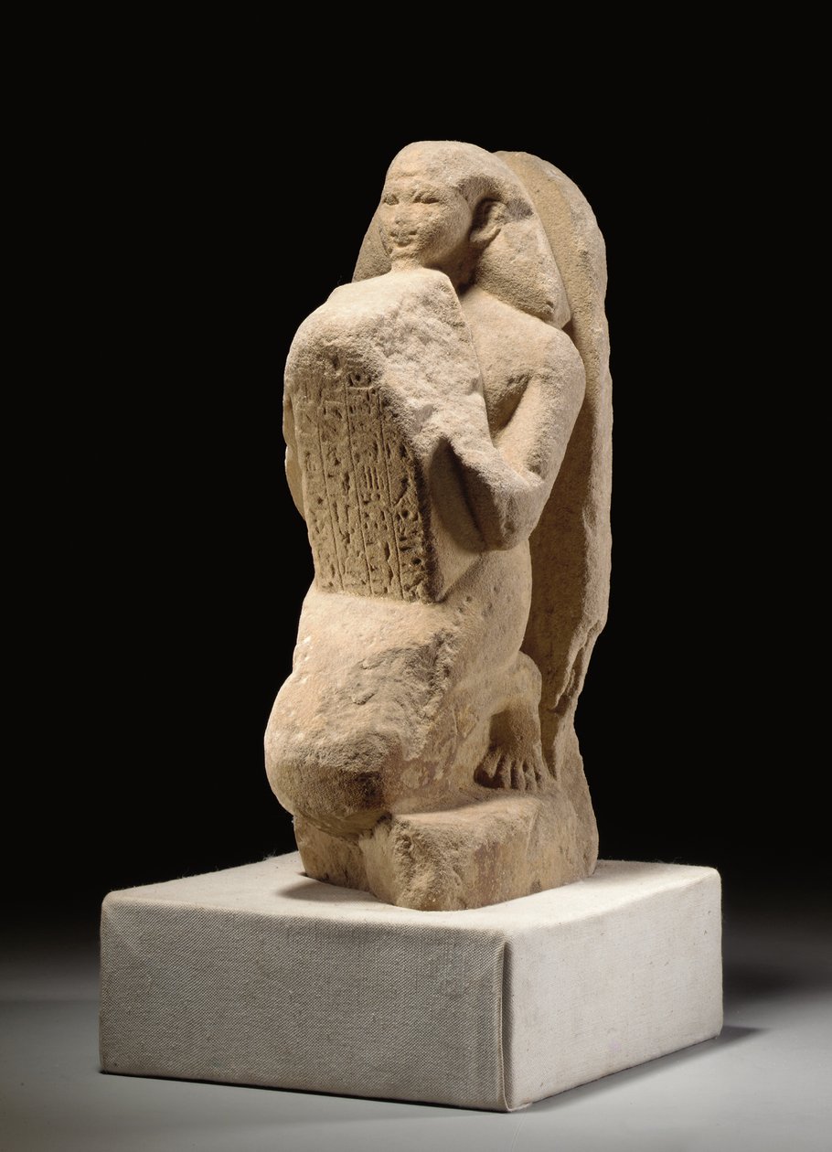 Steloforinen Amunhotepin patsas, 1450-1430 eaa tekijältä Egyptian 18th Dynasty