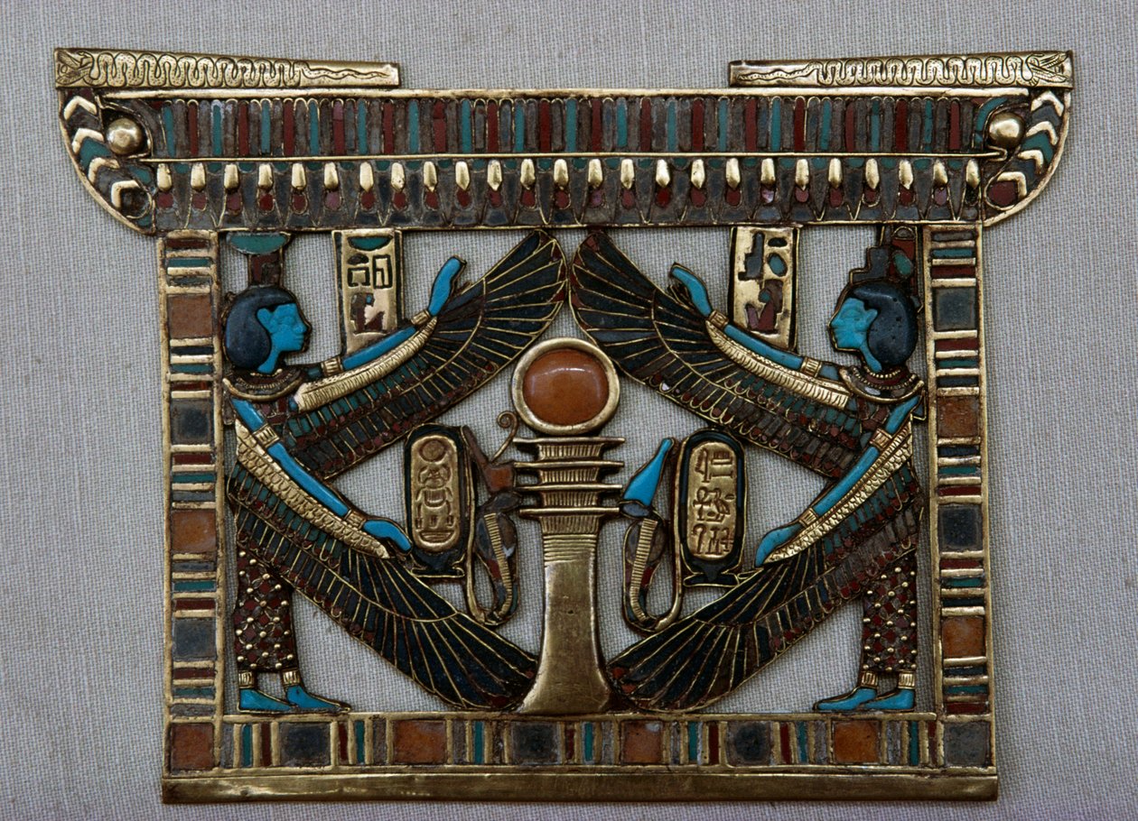 Temppelinmuotoinen rintapanssari, Tutankhamonin aarrekammio, Egypti, Egyptin sivilisaatio, Uusi valtakunta, XVIII dynastia tekijältä Egyptian 18th Dynasty