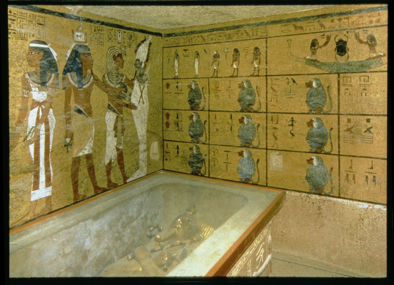 Hautakammio Tutankhamonin haudassa, Uusi kuningaskunta (kuva) tekijältä Egyptian 18th Dynasty