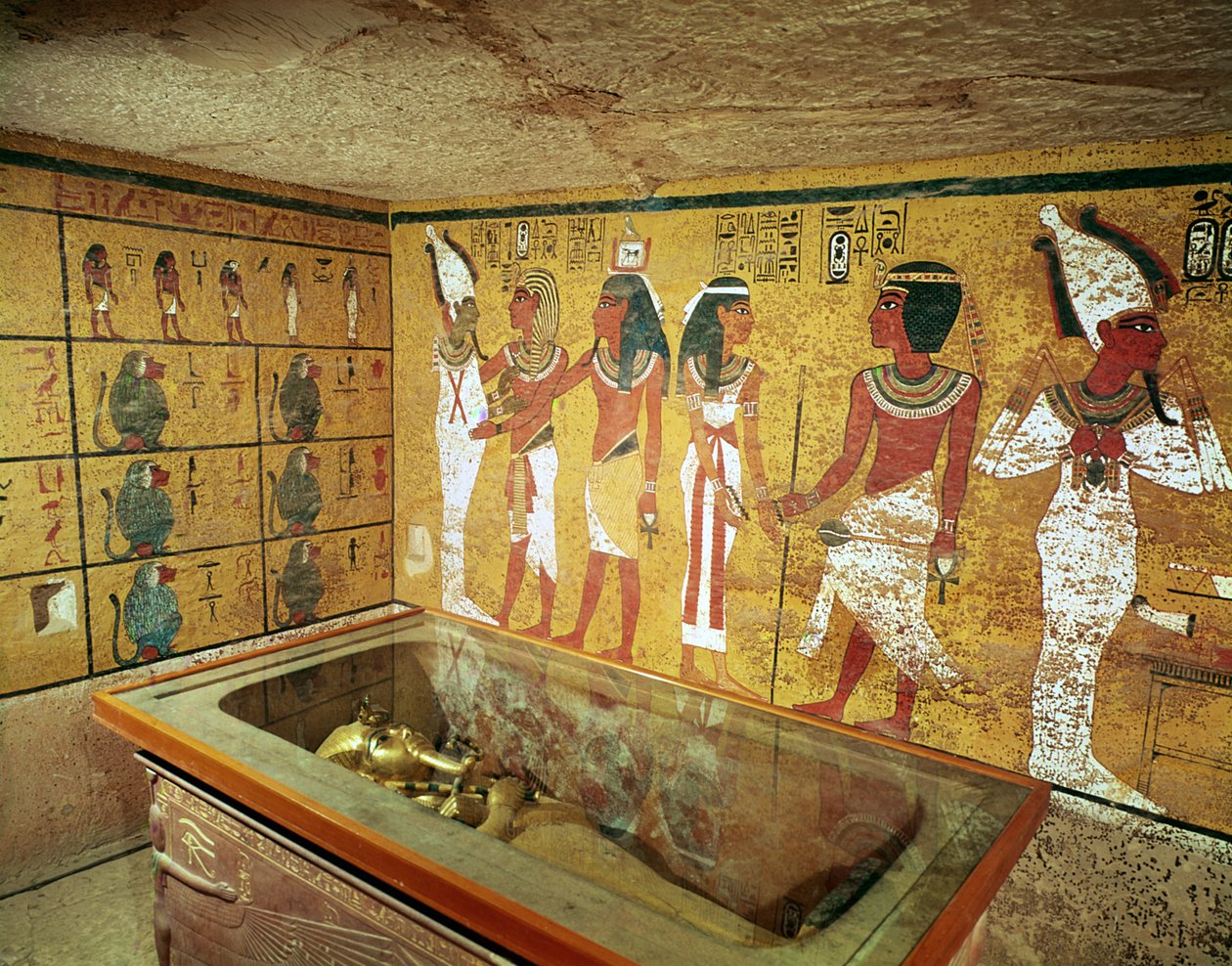 Hautakammio Tutankhamonin haudassa, Uudessa kuningaskunnassa tekijältä Egyptian 18th Dynasty