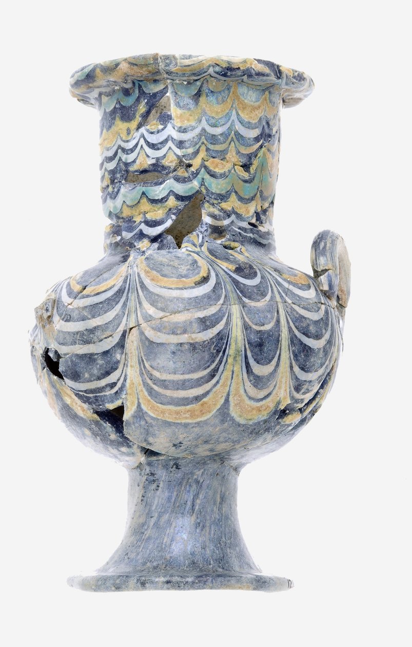 Maljakko, n. 1390-1353 eKr. (lasi) tekijältä Egyptian 18th Dynasty