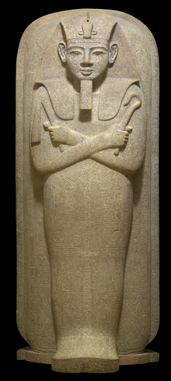 Egypti, Thebes, Luxor, Kuninkaiden laakso, Merneptahin hauta, Graniittisarkofagi tekijältä Egyptian 19th Dynasty