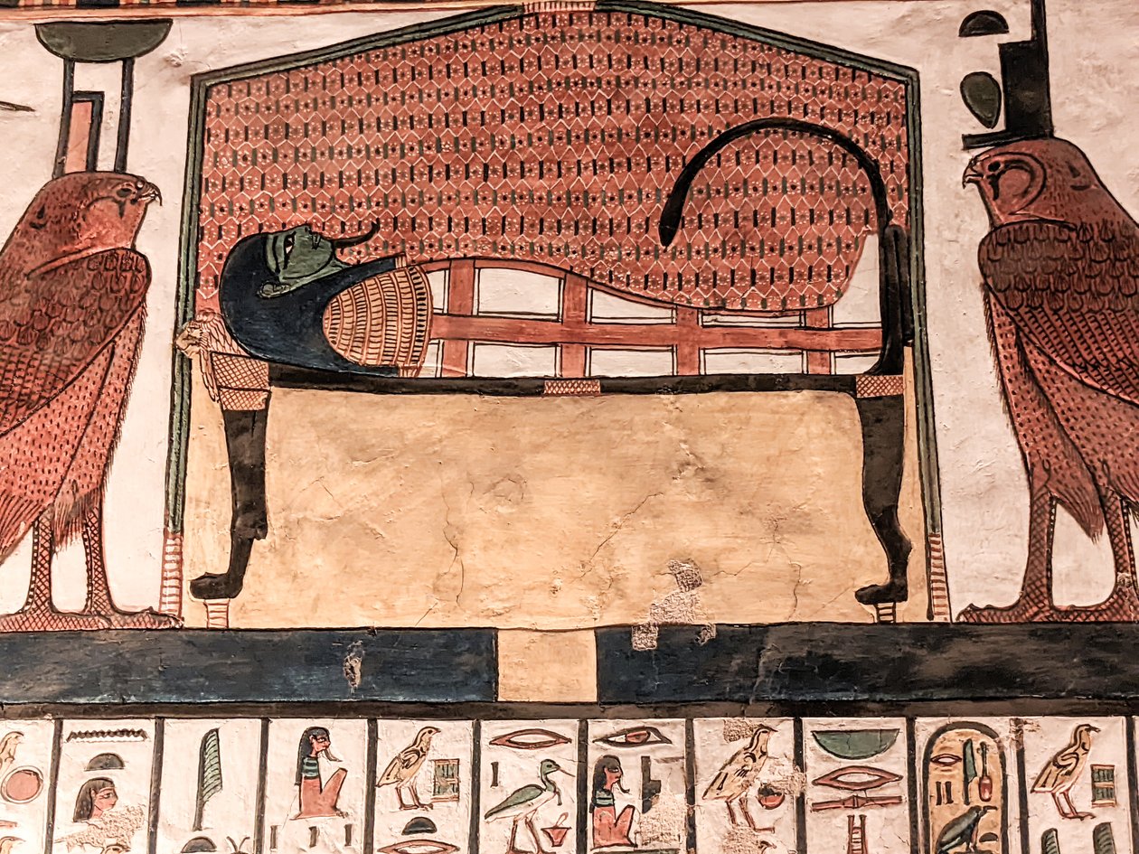 Horus Tomb Nefertari (seinämaalaus) tekijältä Egyptian 19th Dynasty