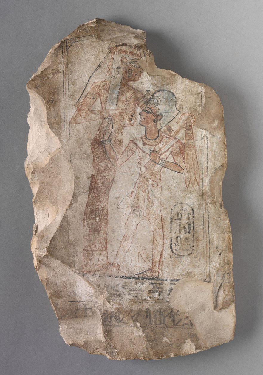 Ostracon: Ramses II Jumalattaren imettämä, noin 1279-1213 eaa. tekijältä Egyptian 19th Dynasty