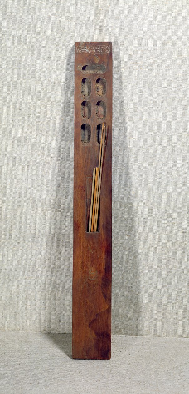 Taidemaalari Dedialle kuuluva paletti, Thebes, New Kingdom (puu) tekijältä Egyptian 19th Dynasty