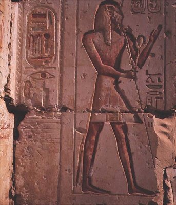 Farao, kivireljeef Ramses II:n temppelistä, noin 1298 eaa tekijältä Egyptian 19th Dynasty