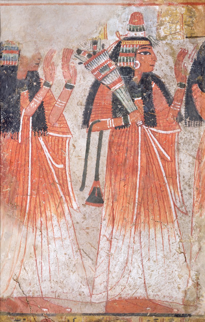 Huonekalut ja erilaiset esineet 1100- ja 1300-luvuilta tekijältä Egyptian 19th Dynasty