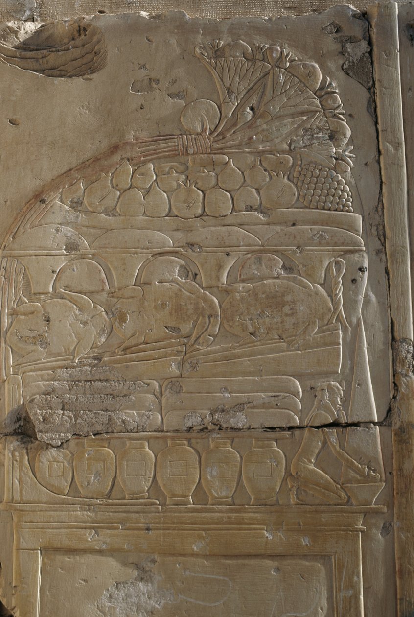 Reliefi, Ramses II:n temppeli, Abydos, Egypti, Egyptin sivilisaatio, Uusi valtakunta, XIX dynastia (kuva) tekijältä Egyptian 19th Dynasty