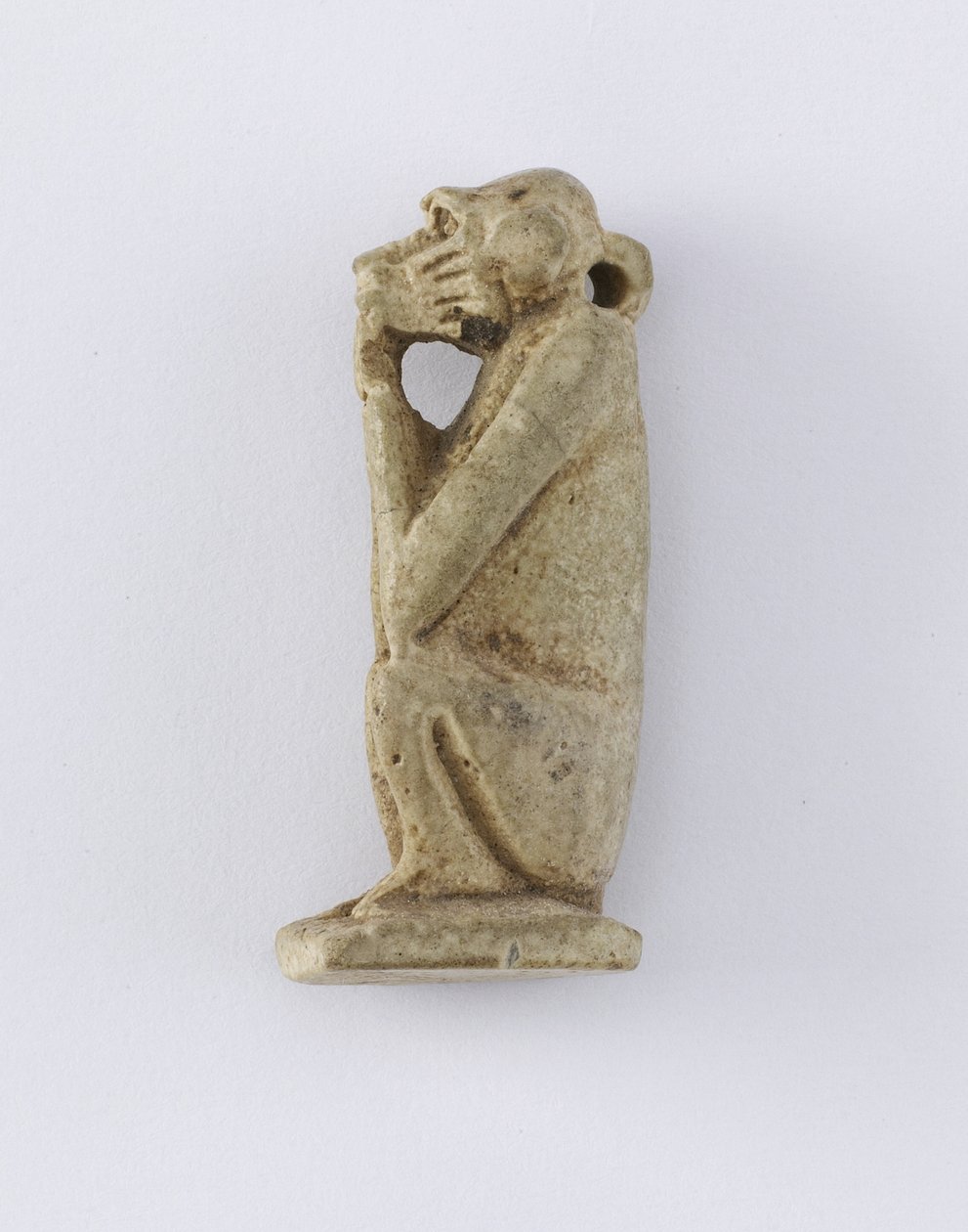 Istuva apina, Uusi kuningaskunta, n. 1292-1190 eKr. (savi) tekijältä Egyptian 19th Dynasty