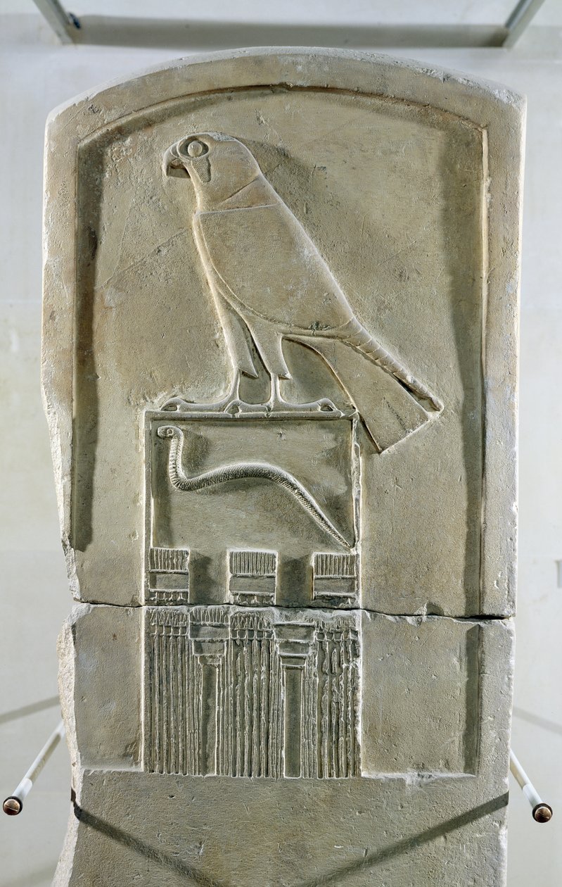 Käärmekuningas stela, noin 3000 eKr. (kalkkikivi) (katso myös 105659) tekijältä Egyptian 1st Dynasty