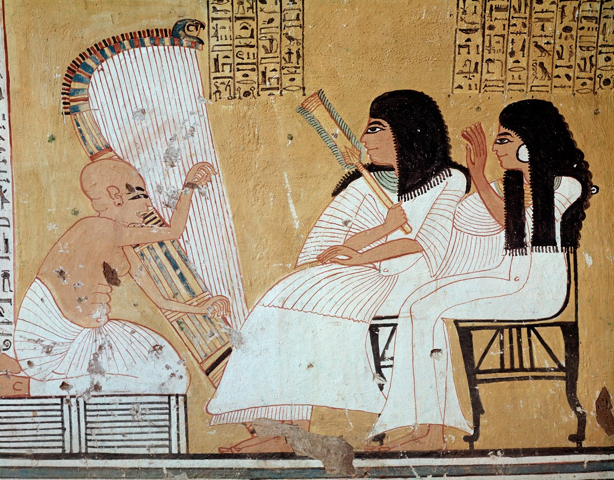 Muusikot (freskot tekijältä Egyptian 20th Dynasty