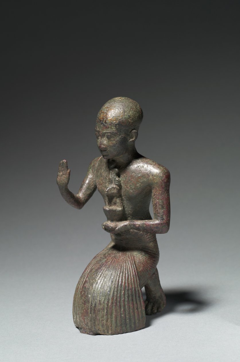 Polvistuvan papin patsas, 1186-1069 eaa tekijältä Egyptian 20th Dynasty