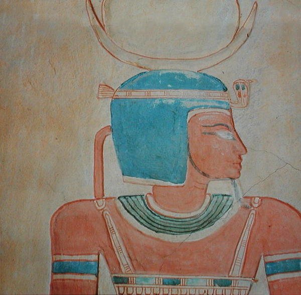 Shepes-jumala Ramses III:n pojan prinssi Khaemwaset II:n haudasta (n. 1187-1156 eKr.) Uusi kuningaskunta (maalattu kalkkikivi) tekijältä Egyptian 20th Dynasty