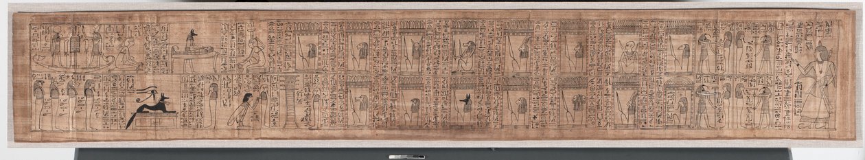 Horin kuolleiden kirja, noin 1969-945 eKr. (papyrus) tekijältä Egyptian 21st Dynasty