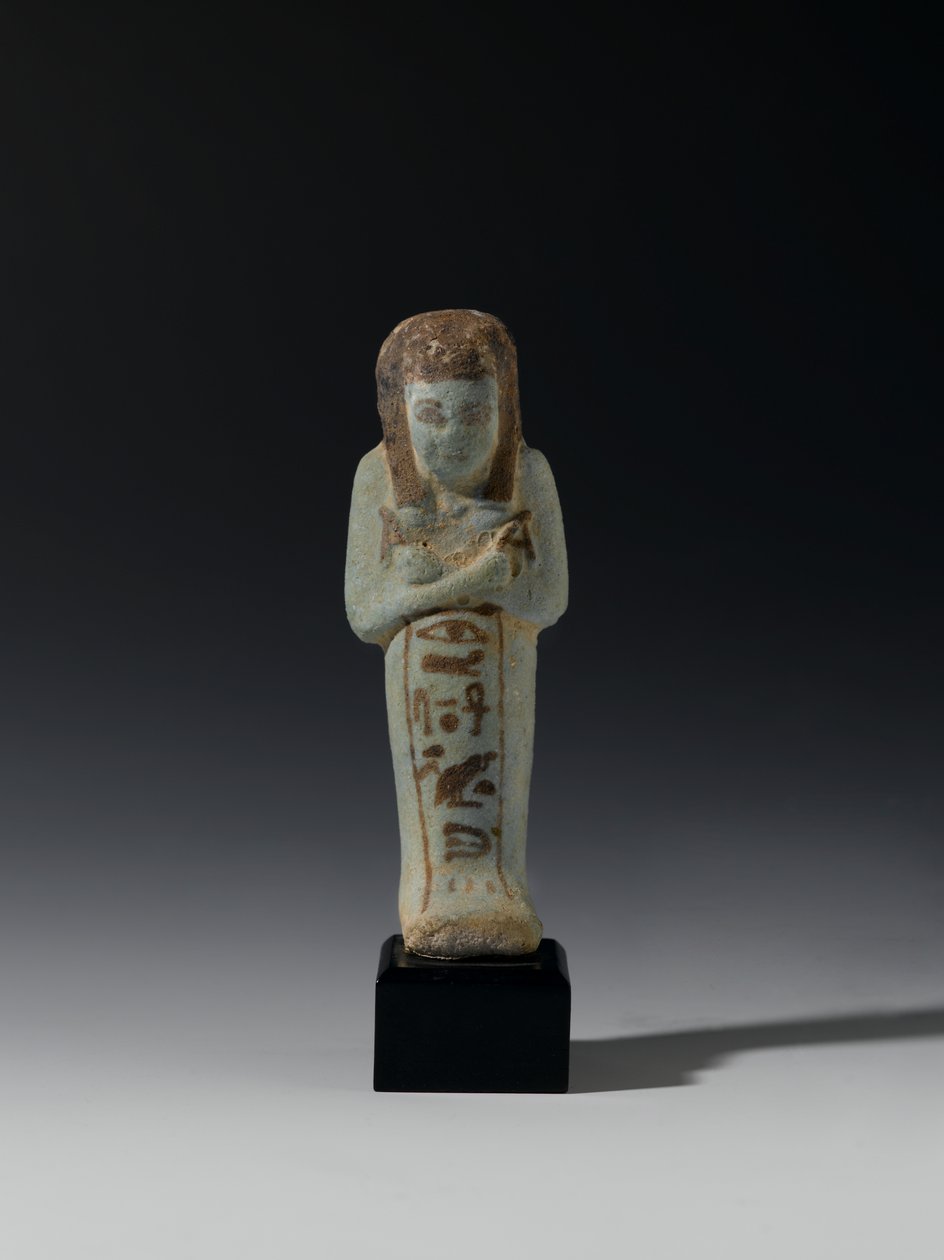 Shabti of Akhesenmut, mahdollisesti Deir el-Bahrista, Uudesta kuningaskunnasta (fajanssi) tekijältä Egyptian 21st Dynasty