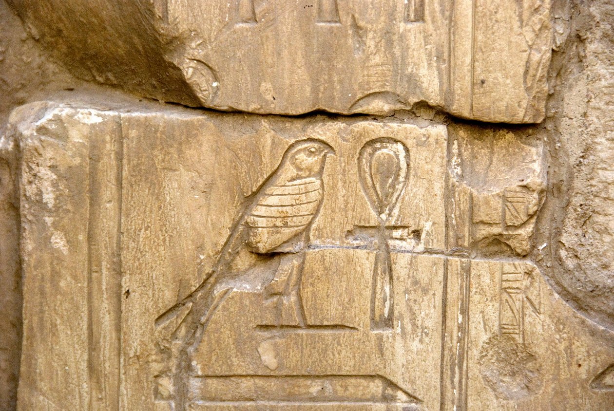 Egyptiläinen antiikki: Ankh Horin patruuna. Ankh-Horin hauta (Ankh Hor) (TT414) (26. dynastia, 672-525 eKr.), Luxor (Thebes), Egypti tekijältä Egyptian 26th Dynasty