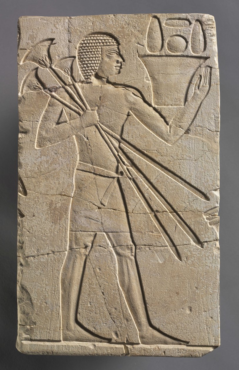 Miespuolinen uhrinantaja, n. 667-647 eaa tekijältä Egyptian 26th Dynasty