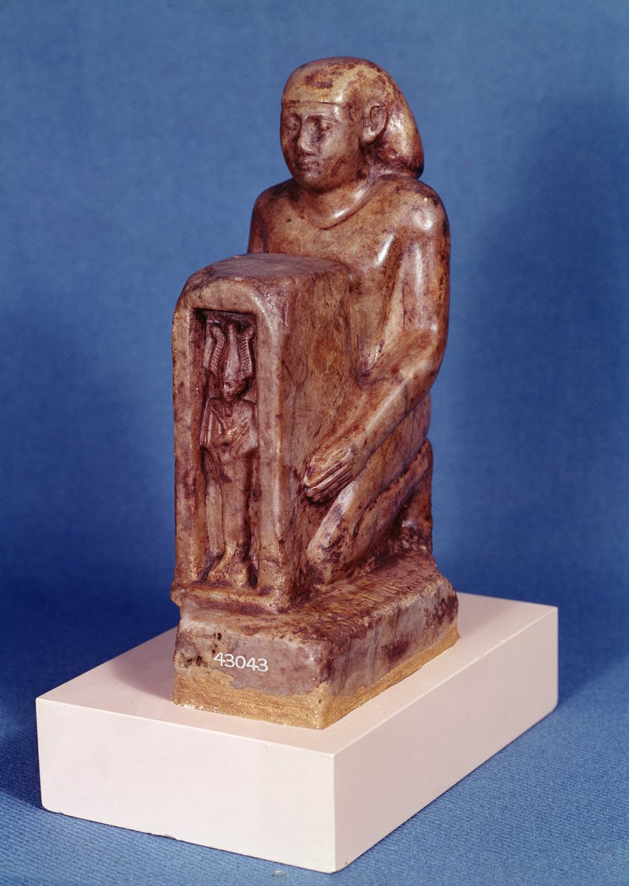 Pedesi pitelee Osiriksen naosia tekijältä Egyptian 26th Dynasty