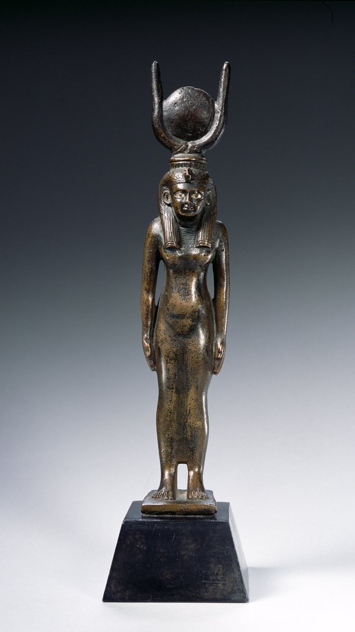 Isisin patsas (pronssi) tekijältä Egyptian 26th Dynasty