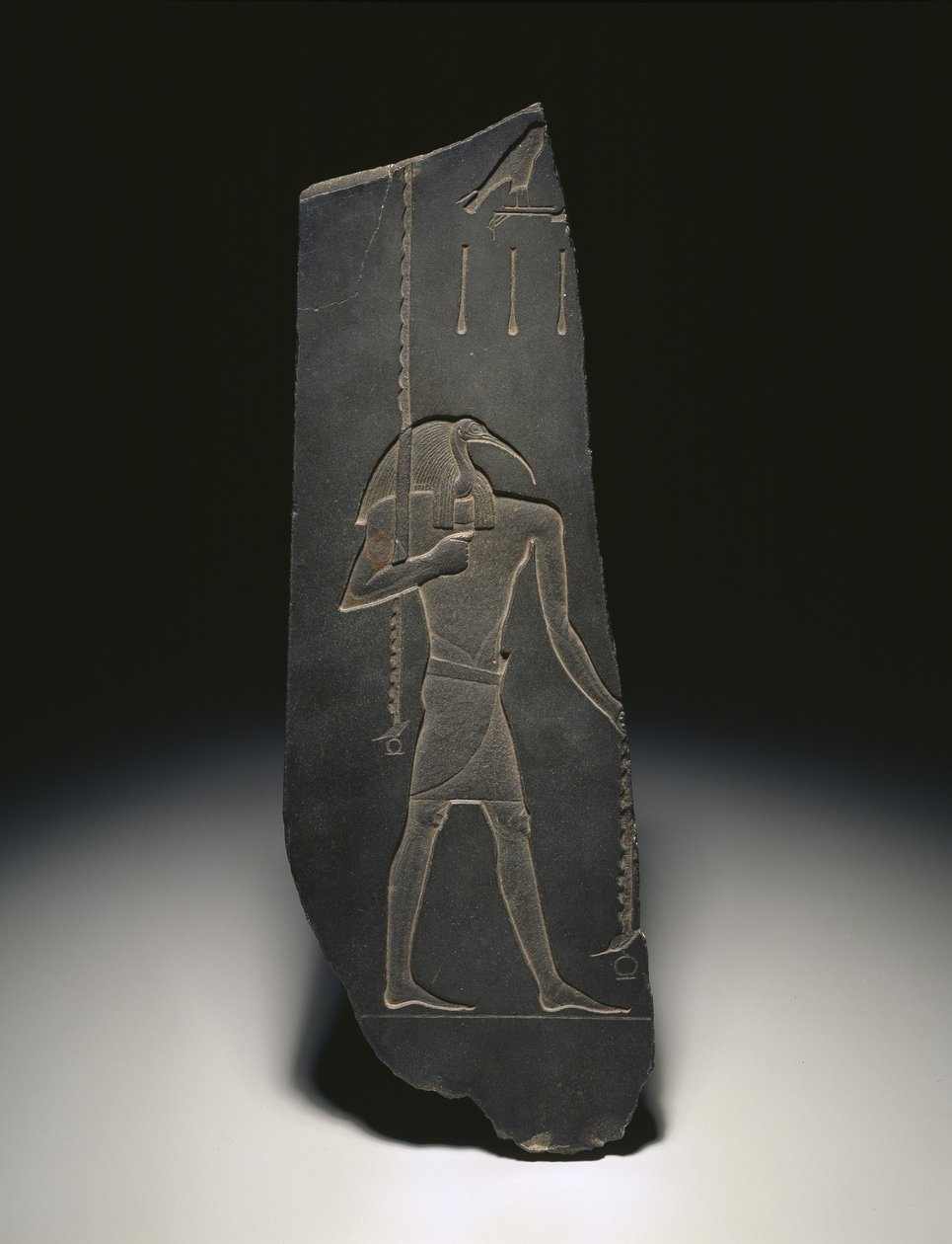 Thoth, oppimisen jumala ja kirjanoppineiden suojelija, 663-525 eaa. (liuskekivi) tekijältä Egyptian 26th Dynasty