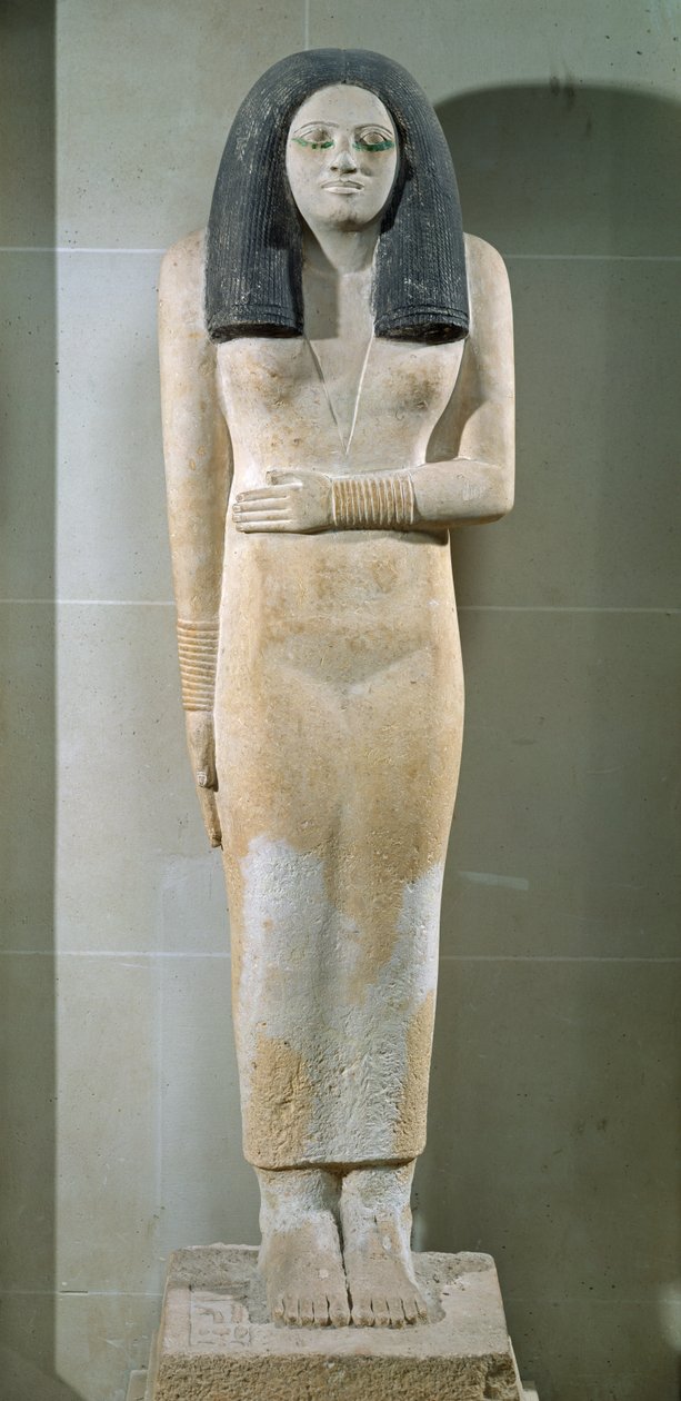Nesa-patsas, Vanha valtakunta (maalattu kalkkikivi) tekijältä Egyptian 3rd Dynasty