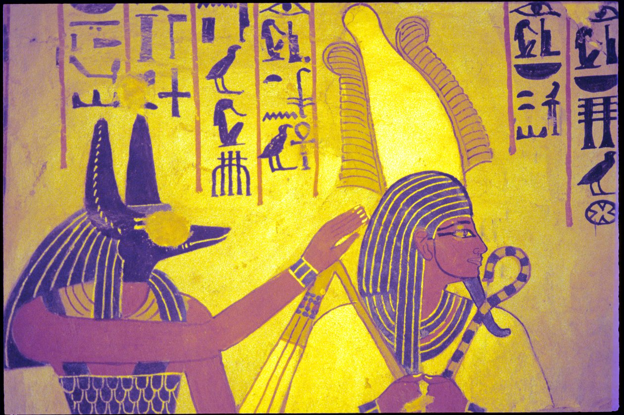 Muinainen Egypti, Seinämaalaus, Sennuferin hauta, Aatelisten hauta, Thebes tekijältä Egyptian Egyptian