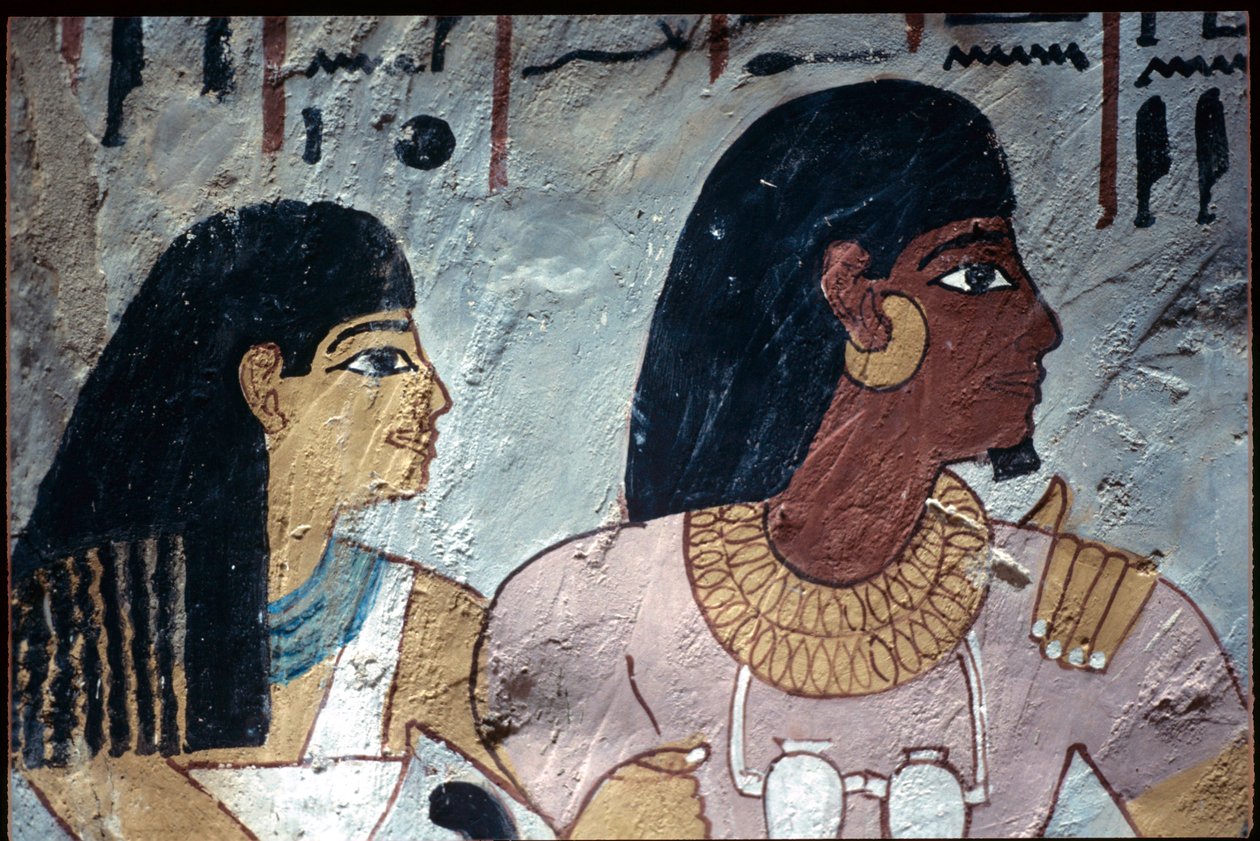 Muinainen Egypti, seinämaalaus, Sennuferin hauta, Aatelisten hauta, Thebe, Thebes tekijältä Egyptian Egyptian