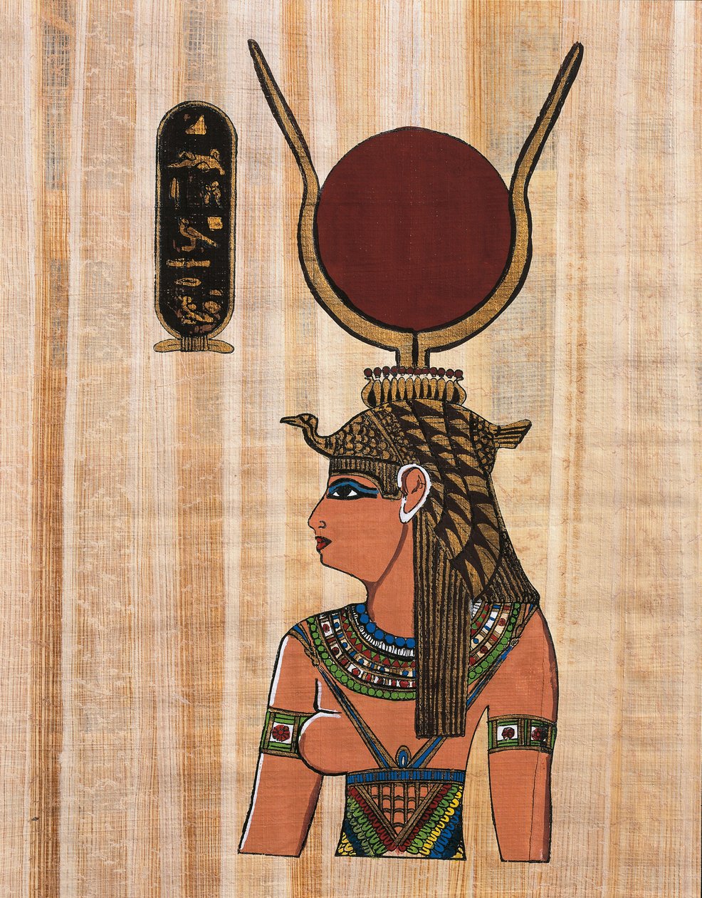 Kleopatra VII, Kom Ombon (papyrus) temppelin kohokuvion rekonstruointi tekijältä Egyptian Egyptian