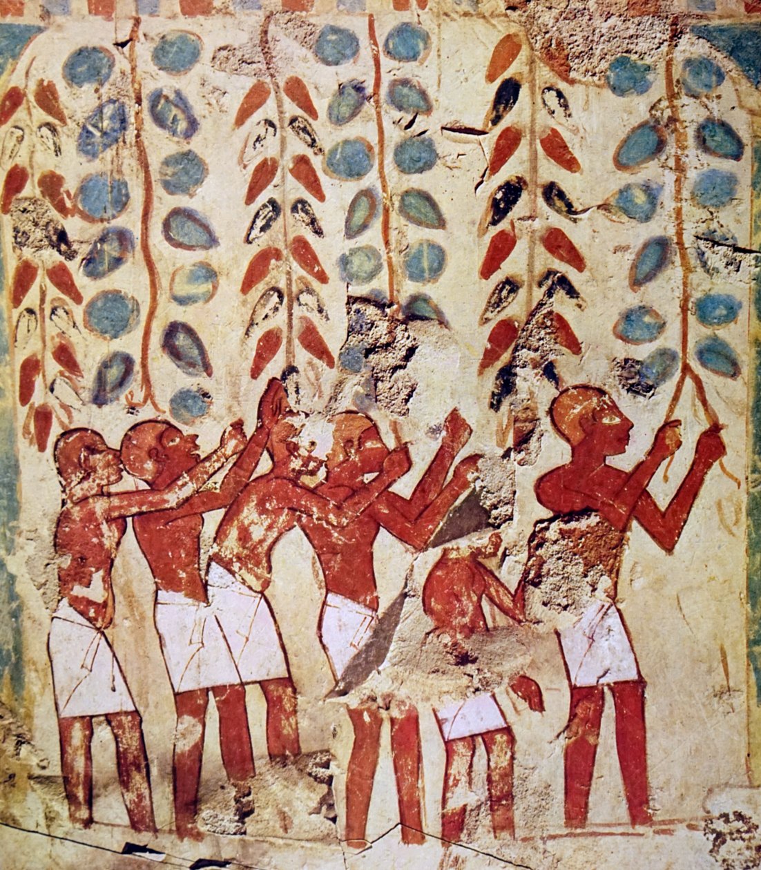 Egyptiläinen haudan seinämaalaus tekijältä Egyptian Egyptian
