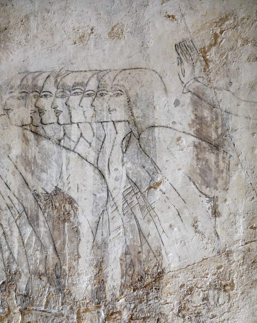 Luonnospiirros naisryhmästä, Ramosen hauta tekijältä Egyptian Egyptian