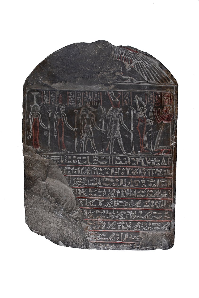 Hordiefnakhtin hautajaiset, 330-323 eKr. (kalkkikivi) tekijältä Egyptian Ptolemaic Period