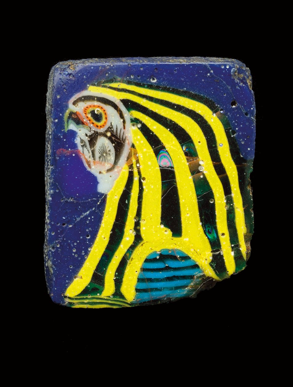 Mosaiikkihaukkapääuistetus, noin 2.–1. vuosisadalla eKr tekijältä Egyptian Ptolemaic Period