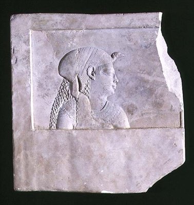 Kuvanveistäjän malli jumalattaresta, n. 246-222 eKr. (kalkkikivi) tekijältä Egyptian Ptolemaic Period