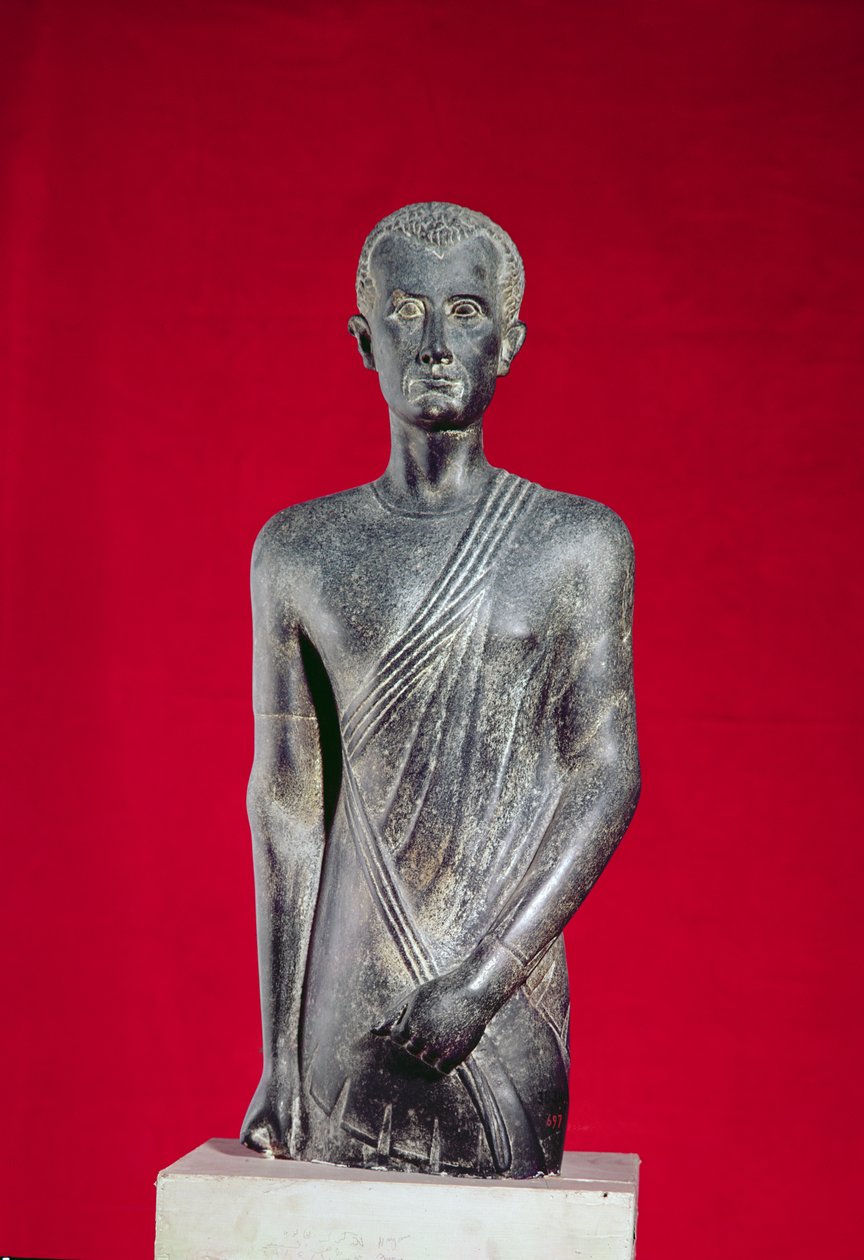 Horin patsas, Aleksandriasta, noin 40 eKr. (basaltti) tekijältä Egyptian Ptolemaic Period