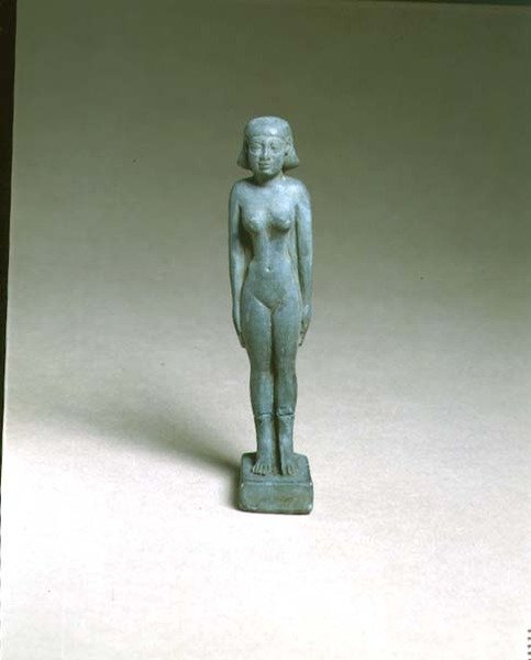 Jumalallisen puolison patsas (fajanssi) tekijältä Egyptian Ptolemaic Period