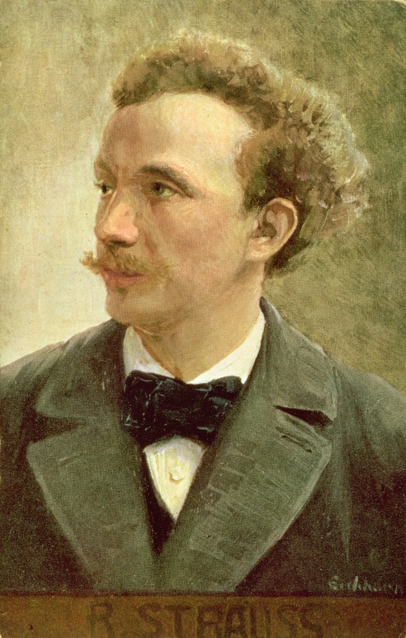 Richard Straussin (1864-1949) postikortti n. 1914 (värilitho) tekijältä Eichhorn Eichhorn
