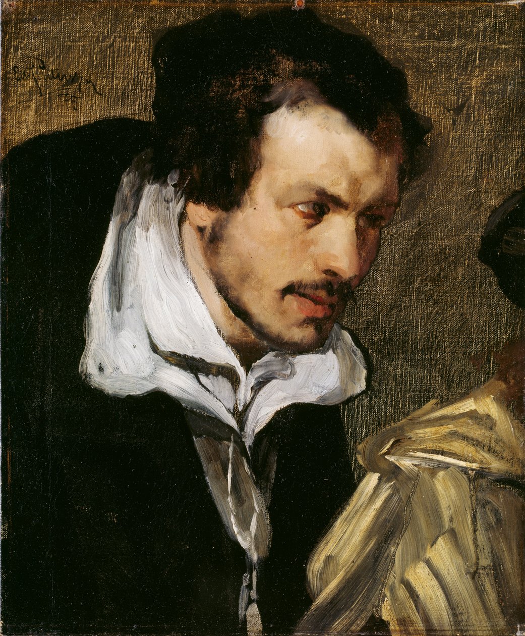 Didrik Slagheck. (Christian II: n muotokuva -tutkimus allekirjoittaa kuolemantuomion Torben Oxessa) tekijältä Hjalmer Eilif Emanuel Peterssen