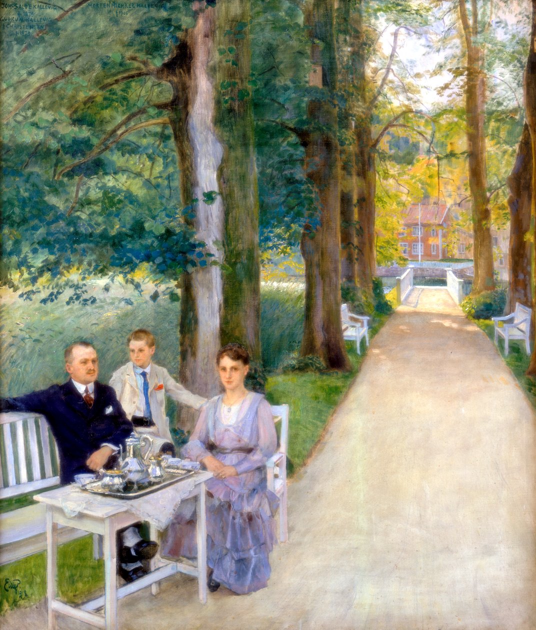 Joh Salve Kallevig, Gudrun Kallevig, Morten Kallevig, c1900-1928 tekijältä Hjalmer Eilif Emanuel Peterssen
