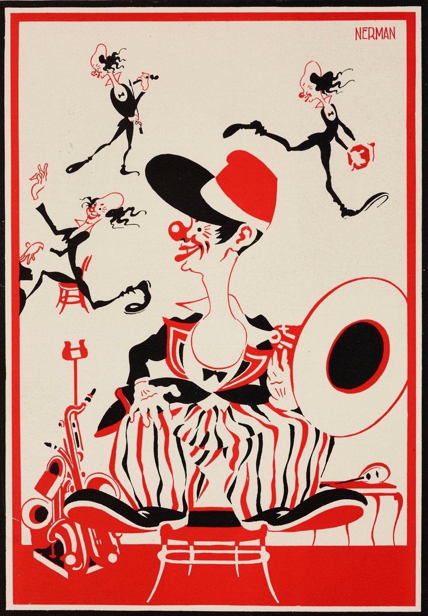 Noni-klovni, Einar Nermanin (1888-1983) kuvitus, The Tatler, nro 1404, 23. toukokuuta. tekijältä Einar Nerman