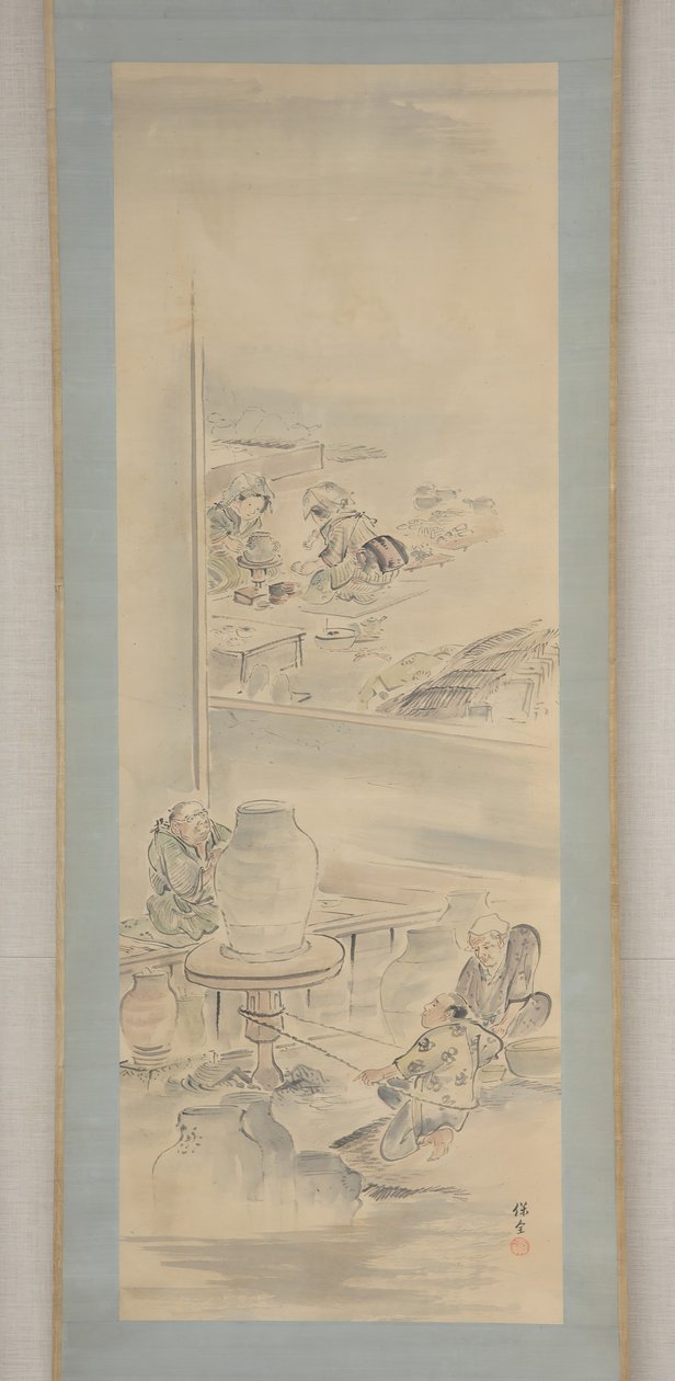 Keramiikan valmistus, 1800-luvun ensimmäinen puolisko. tekijältä Eiraku Hozen