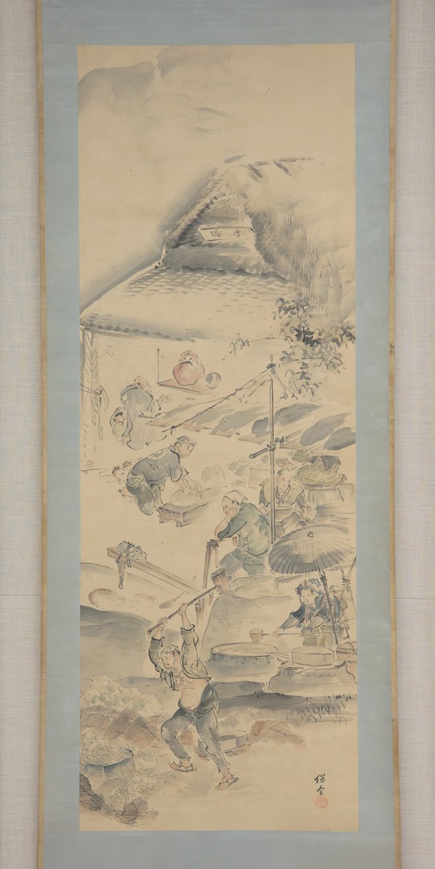 Keramiikan valmistus, 1800-luvun ensimmäinen puolisko. tekijältä Eiraku Hozen